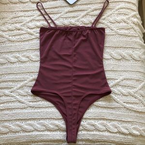 Fashion Nova mauve bodysuit